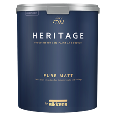 Матовая краска для стен и потолков Heritage PURE MATT 1 л.