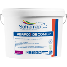 Декоративное интерьерное покрытие Soframap Decomur / Декомюр 18 кг