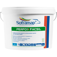 Фасадная гладкая краска на водной основе Soframap Facsil / Фассил 9 л