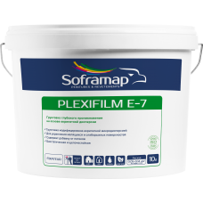 Грунтовка непигментированная на водной основе Soframap Plexifilm E-7 / Плексифильм Е-7 10 л