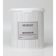 Интерьерная матовая краска для стен Archipaint Resistente 2.5 л