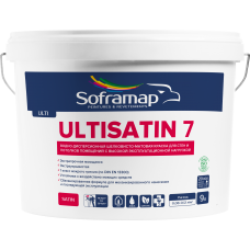 Водно-дисперсионная шелковисто-матовая краска Soframap ULTISATIN 7 / УЛЬТИСАТИН 7 9 л