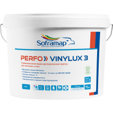 Интерьерная гладкая краска на водной основе Soframap Vinylux / Винилюкс 15 кг